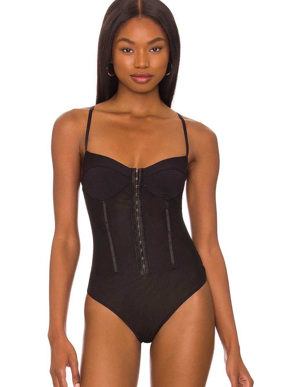 Free People Intimately Night Rhythm Corset Bodysuit